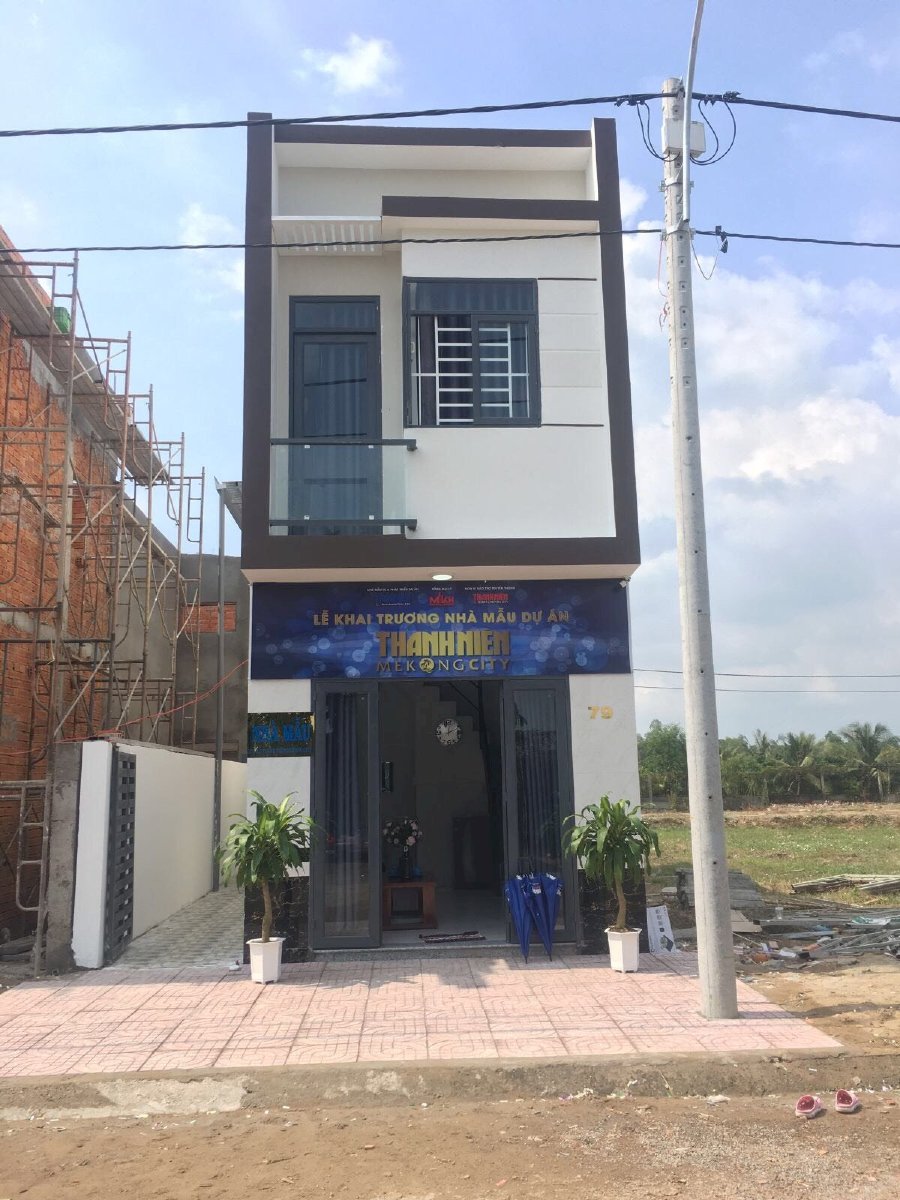 Nhà 1 trệt 1 lầu tặng  Full nội thất 80m2- Thanh niên Mekong city